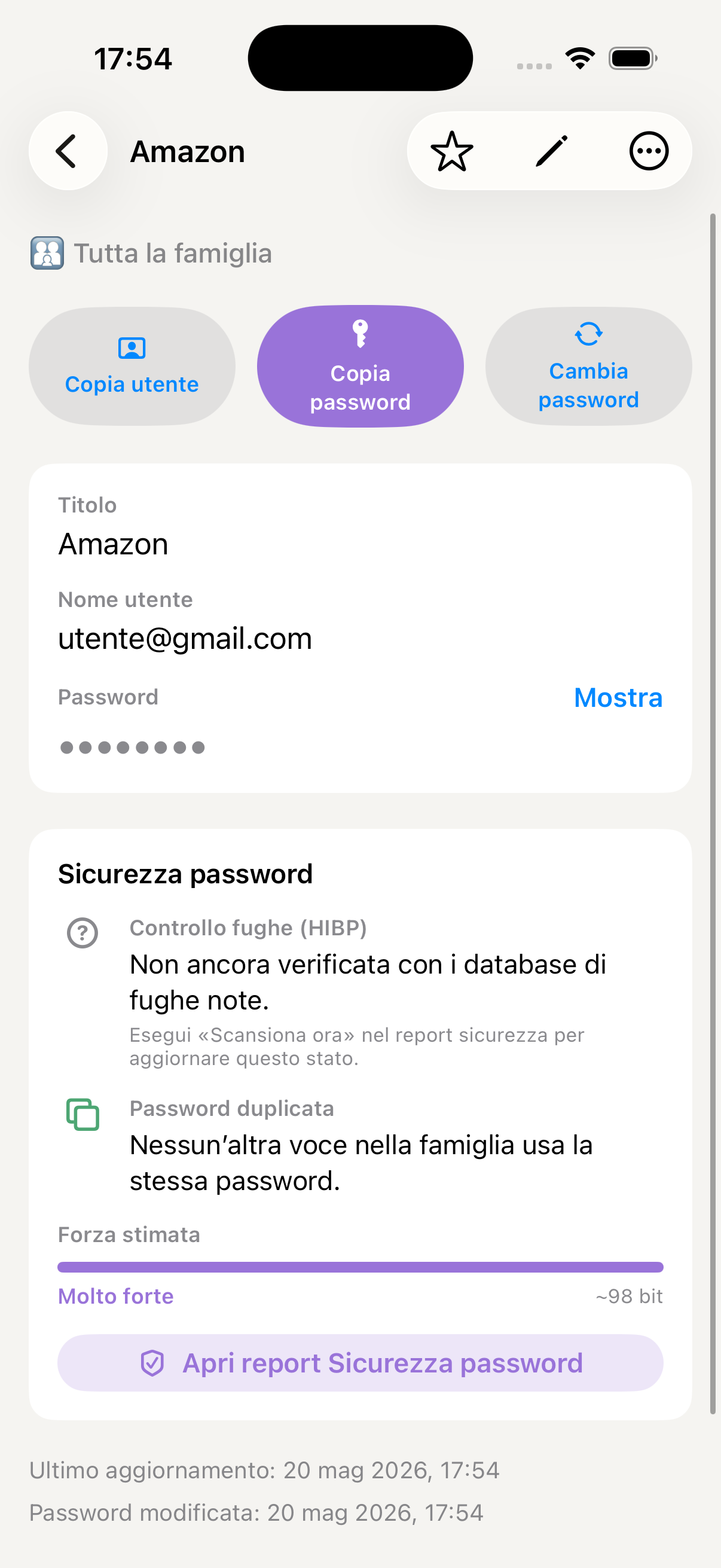 Generatore password
